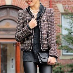 Michael Kors Tweed Jacket Blazer Small Petite